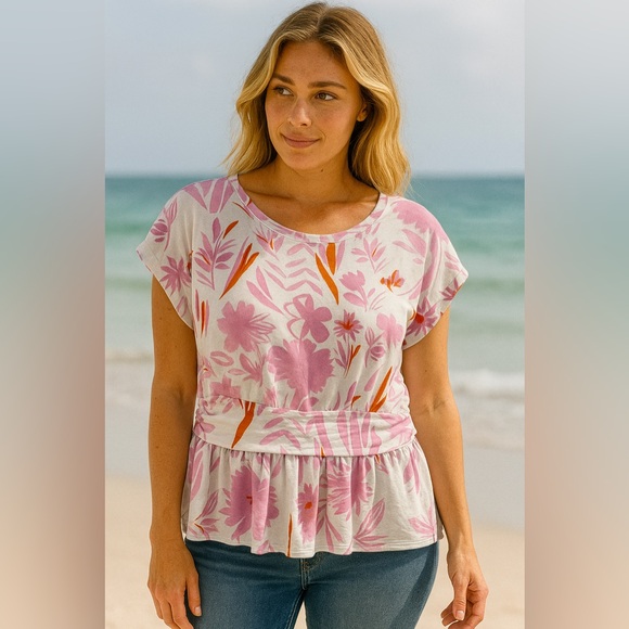 Anthropologie Tops - Anthropologie 9-h15 STCL Floral Print Women's Top large